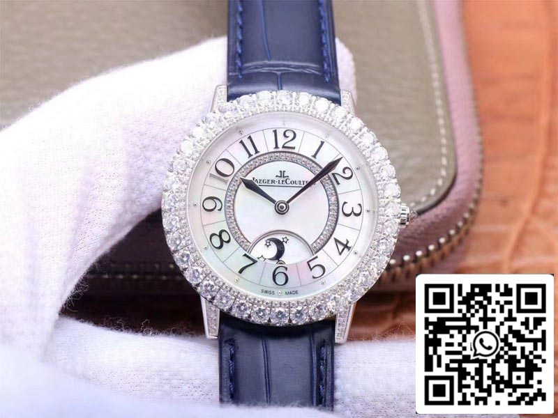 Jaeger LeCoultre Rendez Vous Q3523570 1:1 Best Edition ZF Factory Silver Diamond Swiss ETA925B/1 US Replica Watch