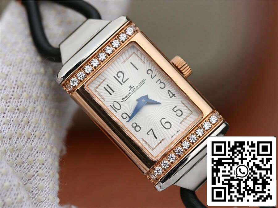 Jaeger LeCoultre Reverso 3264520 1:1 Best Edition MG Factory Rose Gold Diamond US Replica Watch