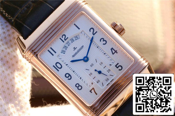 Jaeger LeCoultre Reverso Q2712510 1:1 Best Edition Rose Gold Silver Dial US Replica Watch