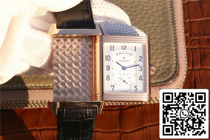 Jaeger LeCoultre Reverso Q2712510 1:1 Best Edition Rose Gold Silver Dial US Replica Watch