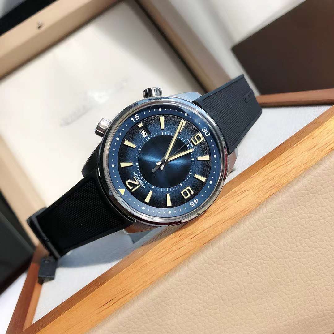 Jaeger Lecoultre Polaris Memovox JQKF  Blue Dial Swiss Original Movement US Replica Watch