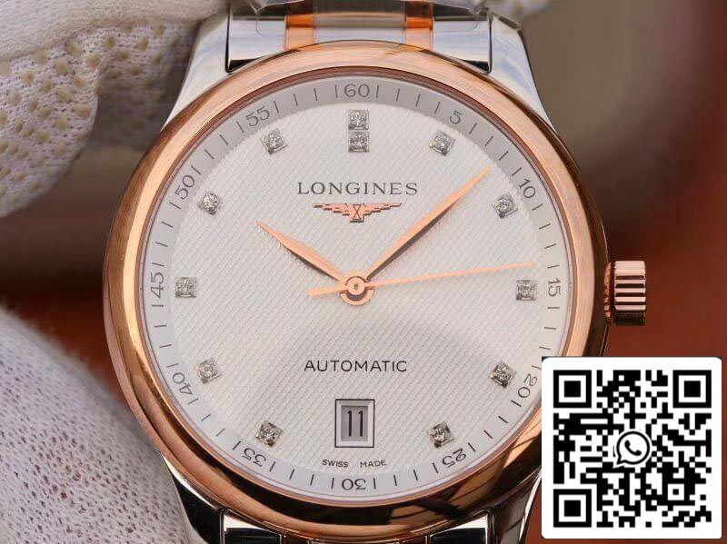 Longines Master Collections L2.628.5.97.7 KY Factory 1:1 Best Edition Swiss ETA2892 White Textured Dial US Replica Watch