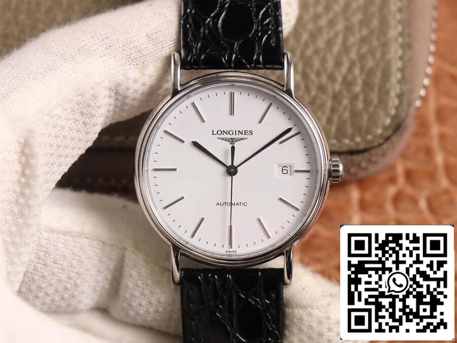 Longines Presence L4.790.4.12.2 1:1 Best Edition KY factory White Dial US Replica Watch