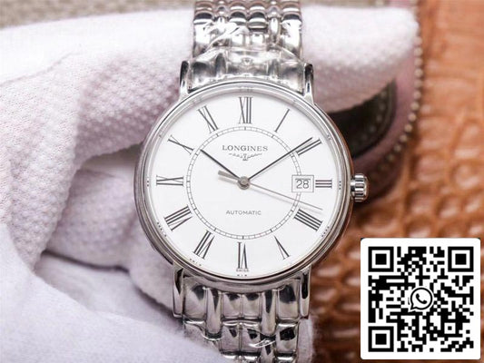 Longines Presence L4.921.4.11.6 1:1 Best Edition RM Factory White Dial Swiss ETA2892 US Replica Watch