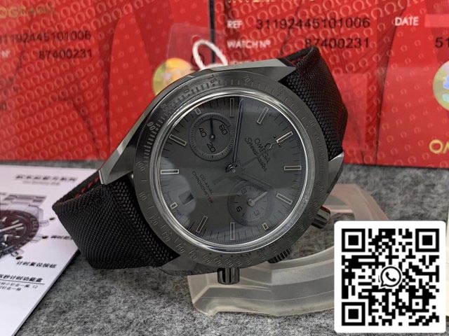 Omega Speedmaster 311.92.44.51.01.005 OM Factory 1:1 Mejor Edición Dark Side of the Moon Negro Suizo ETA9300