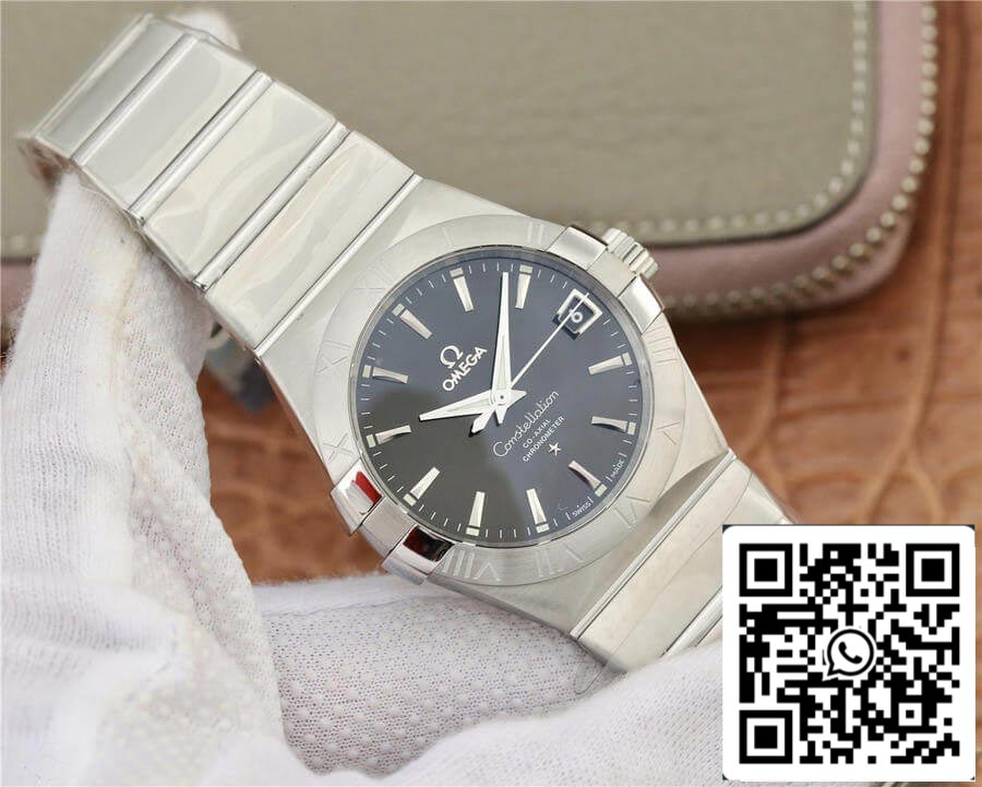 Omega Constellation 123.10.38.21.01.001 1:1 Best Edition VS Factory Black Dial US Replica Watch