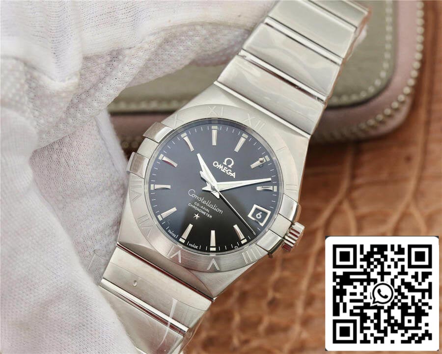 Omega Constellation 123.10.38.21.01.001 1:1 Best Edition VS Factory Black Dial US Replica Watch