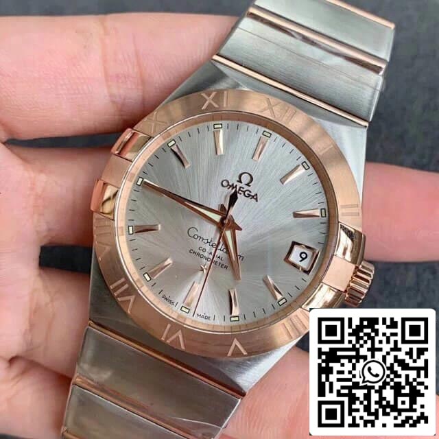 Omega Constellation 123.20.38.21.02.001 1:1 Best Edition VS Factory Silvery White Dial US Replica Watch