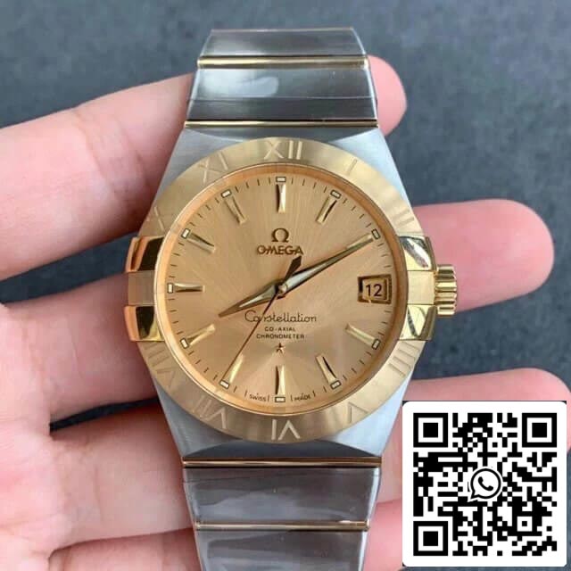 Omega Constellation 123.20.38.21.08.001 1:1 Best Edition VS Factory Champagne Dial US Replica Watch