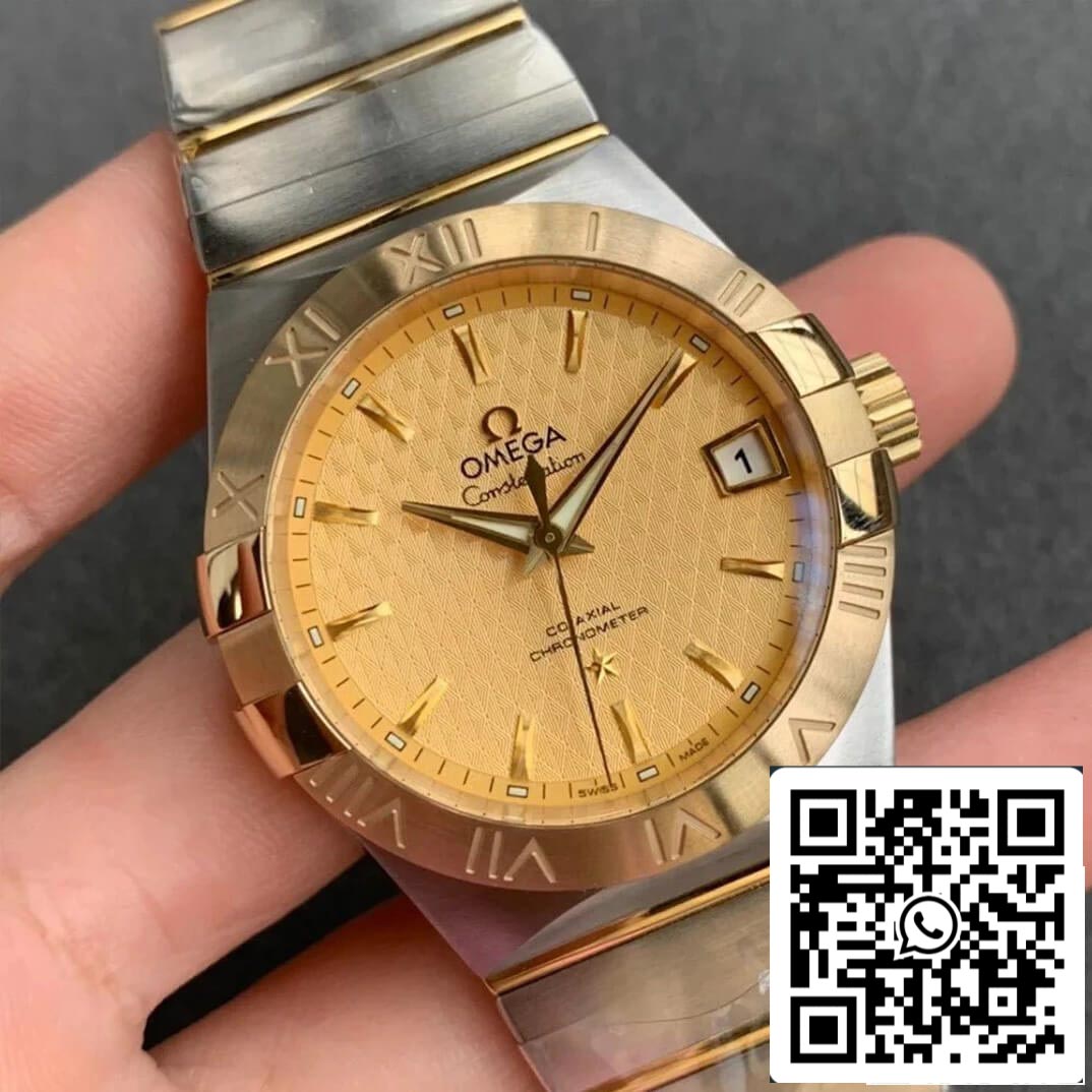 Omega Constellation 123.20.38.21.08.002 1:1 Best Edition VS Factory Champagne Dial US Replica Watch