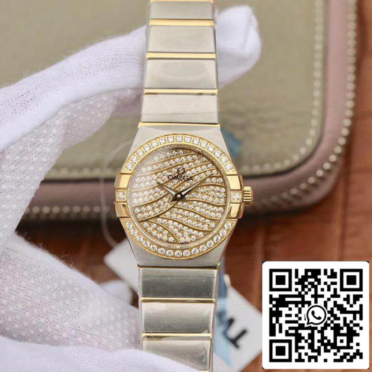 Omega Constellation Quartz da donna in oro giallo 18 carati TW Factory 1: 1 Best Edition Swiss Eta Quartz 1376