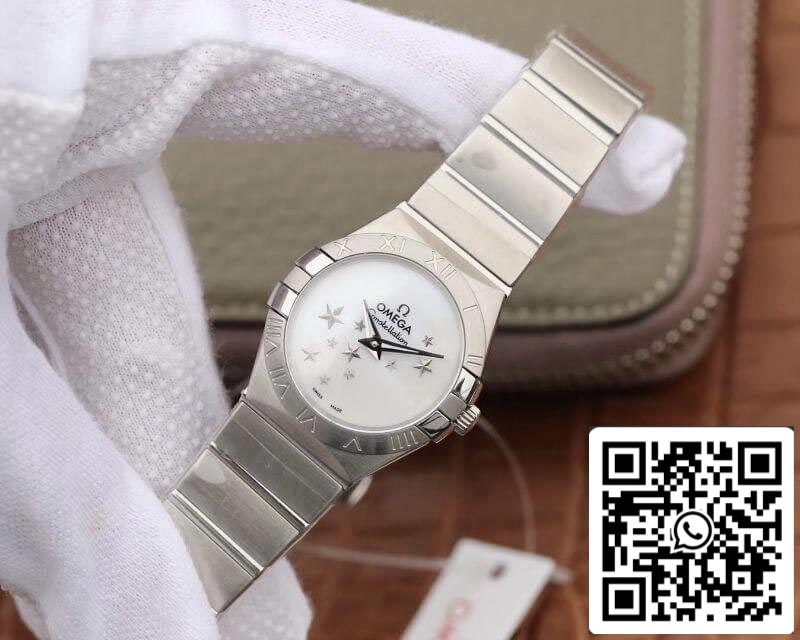 Omega Constellation Quartz Ladies 27mm TW Factory 1:1 Best Edition Swiss Eta Quartz 1376 White Dial US Replica Watch