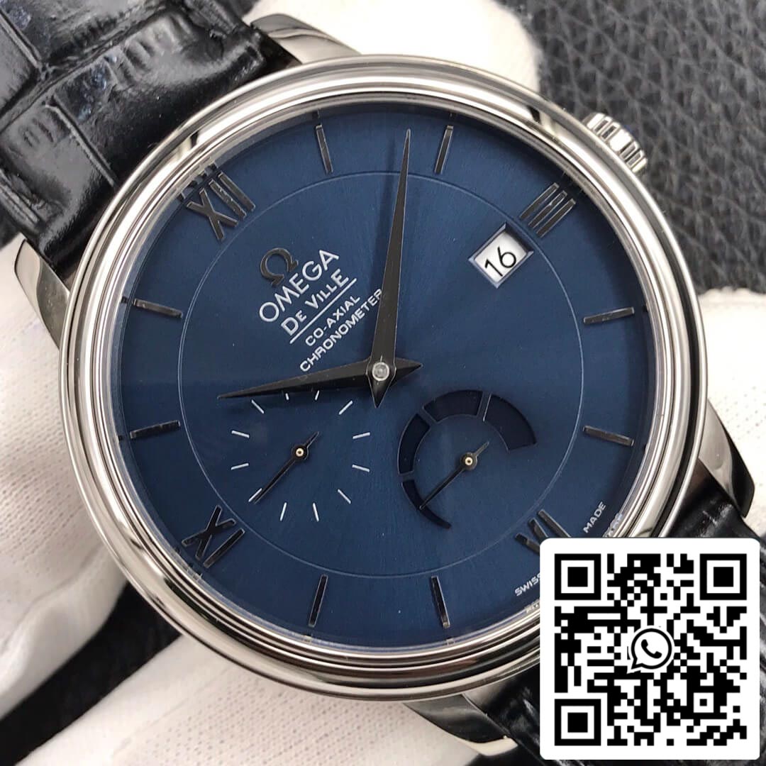 Omega De Ville 424.13.40.21.03.001 1:1 Best Edition ZF Factory Blue Dial US Replica Watch