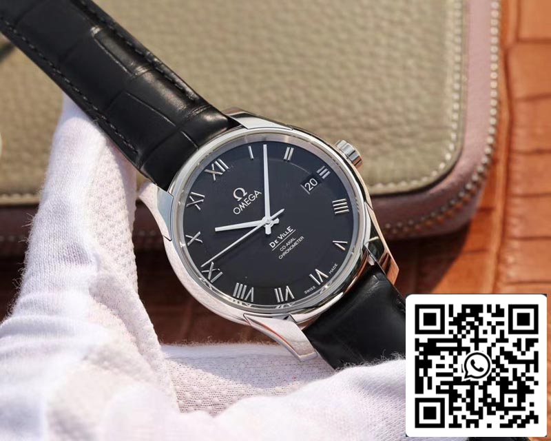 Omega De Ville 431.13.41.21.01.001 1:1 Best Edition VS Factory Black Dial Swiss ETA8500 US Replica Watch