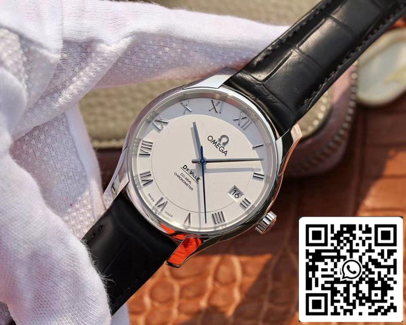 Omega De Ville 431.13.41.21.02.001 1:1 Best Edition VS Factory White Dial Swiss ETA8500 US Replica Watch