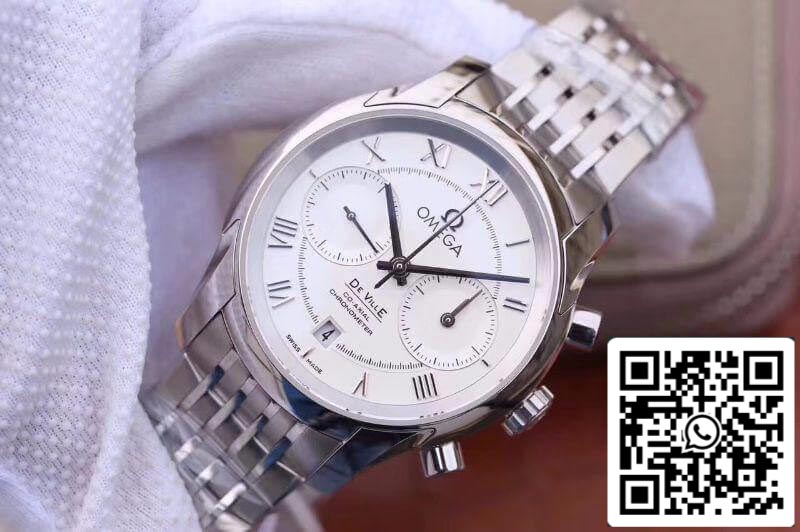 Omega De Ville Chronograph 42MM 431.10.42.51.02.001 OM Factory 1:1 Best Edition Swiss ETA9300 Stainless Steel Bracelet US Replica Watch