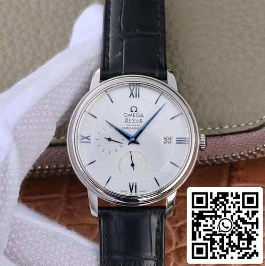 Omega De Ville Series 424.53.40.21.04.001 ZF factory 1:1 Best Edition white dial Swiss Cal.2627‌ US Replica Watch