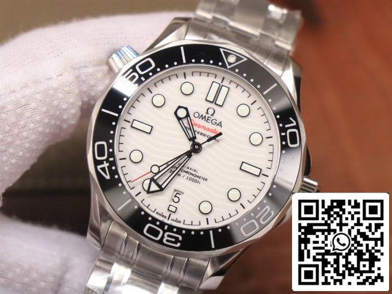 Omega Seamaster 210.30.42.20.04.001 300M 1:1 Best Edition VS factory White Ceramic Dial Swiss 8800 US Replica Watch