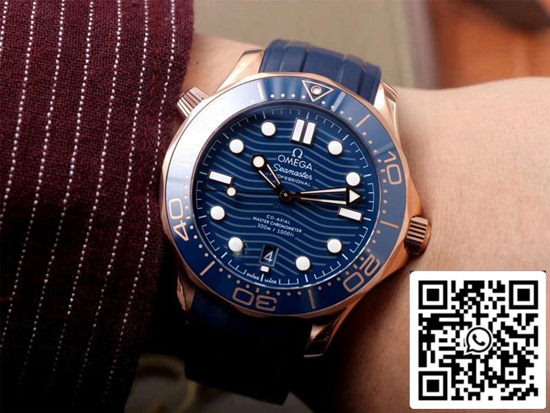 Omega Seamaster 210.62.42.20.03.001 1:1 Best Edition VS Factory Blue Dial Swiss ETA8801 US Replica Watch