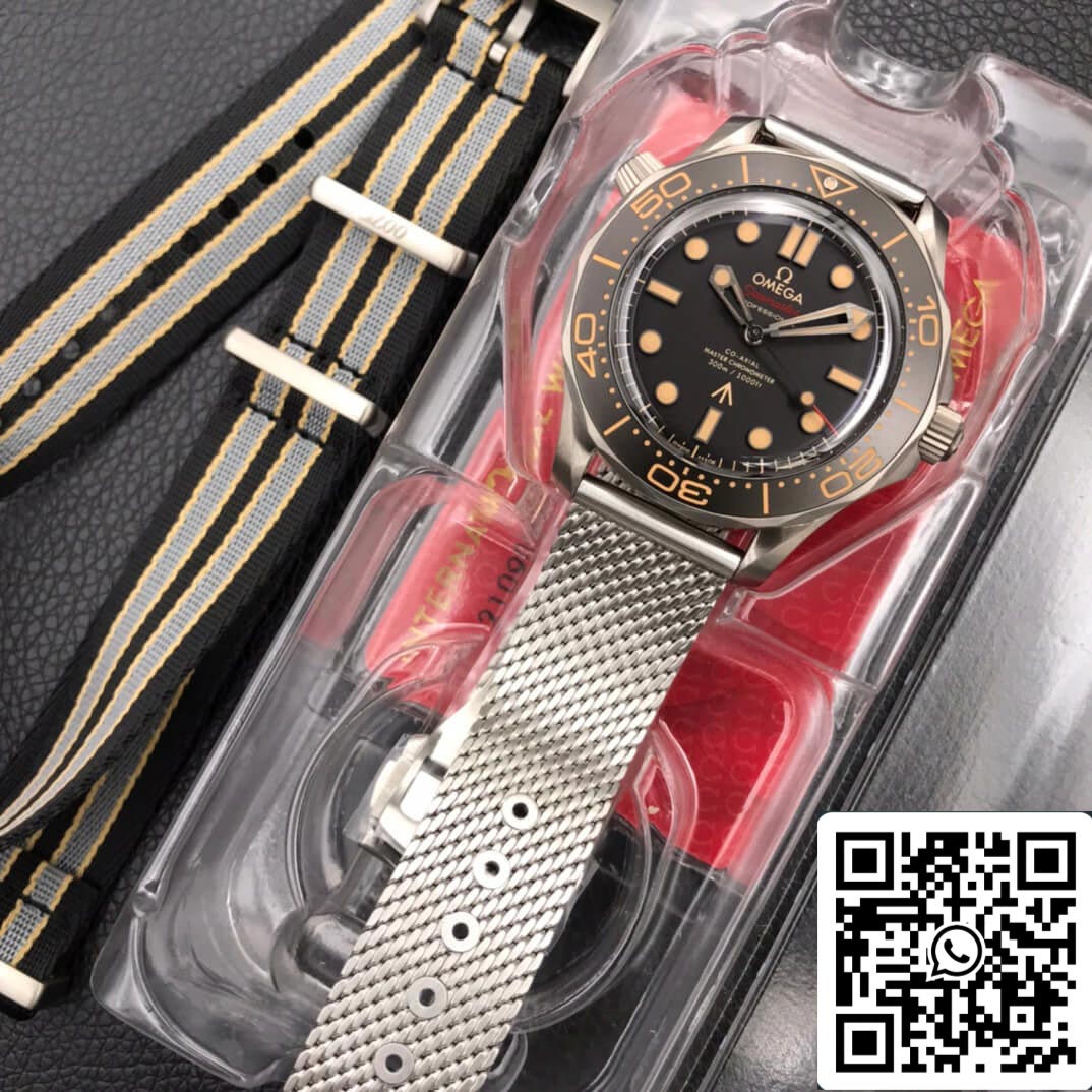 Omega Seamaster 210.90.42.20.01.001 James Bond 007 1:1 Best Edition VS Factory Titanium Metal US Replica Watch