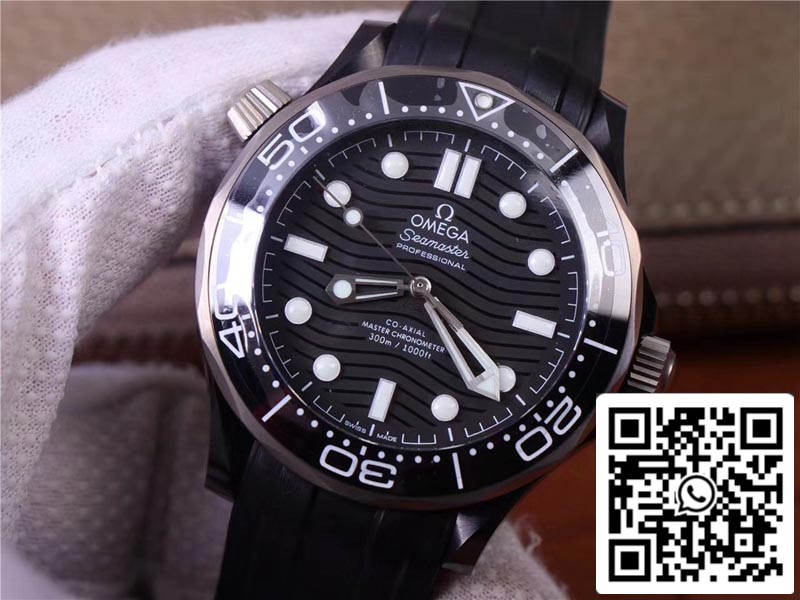 Omega Seamaster 210.92.44.20.01.001 1:1 Best Edition VS Factory Black Ceramic Swiss ETA8806 US Replica Watch