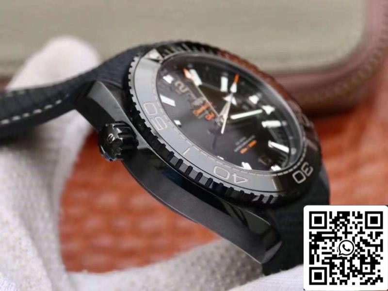 Omega Seamaster 215.92.46.22.01.001 Ocean Universe 600M VS Factory 1:1 Best Edition All Black Ceramic Case Swiss 8906 US Replica Watch