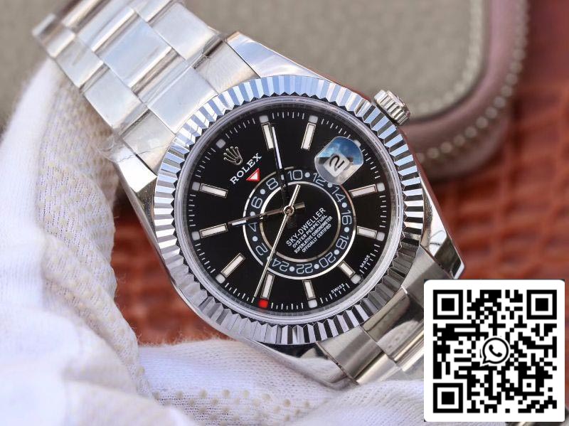 Rolex SKY DWELLER 326139 Miglior quadrante nero della migliore edizione 1: 1