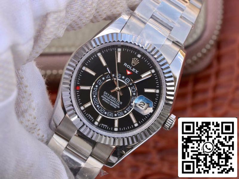 Rolex SKY DWELLER 326139 Miglior quadrante nero della migliore edizione 1: 1