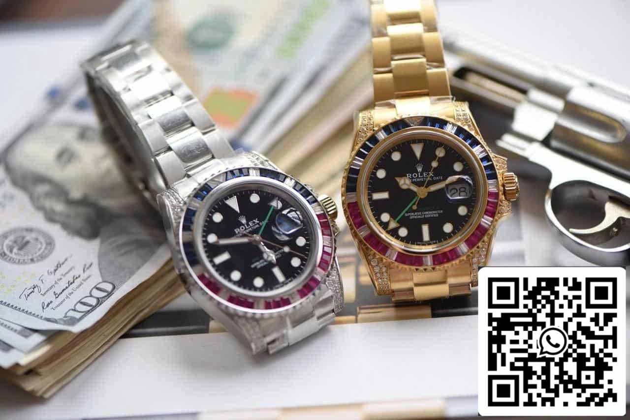 Rolex GMT Master II 116759 SAru-78209 1:1 Best Edition ROF Factory Black Dial Swiss ETA2836