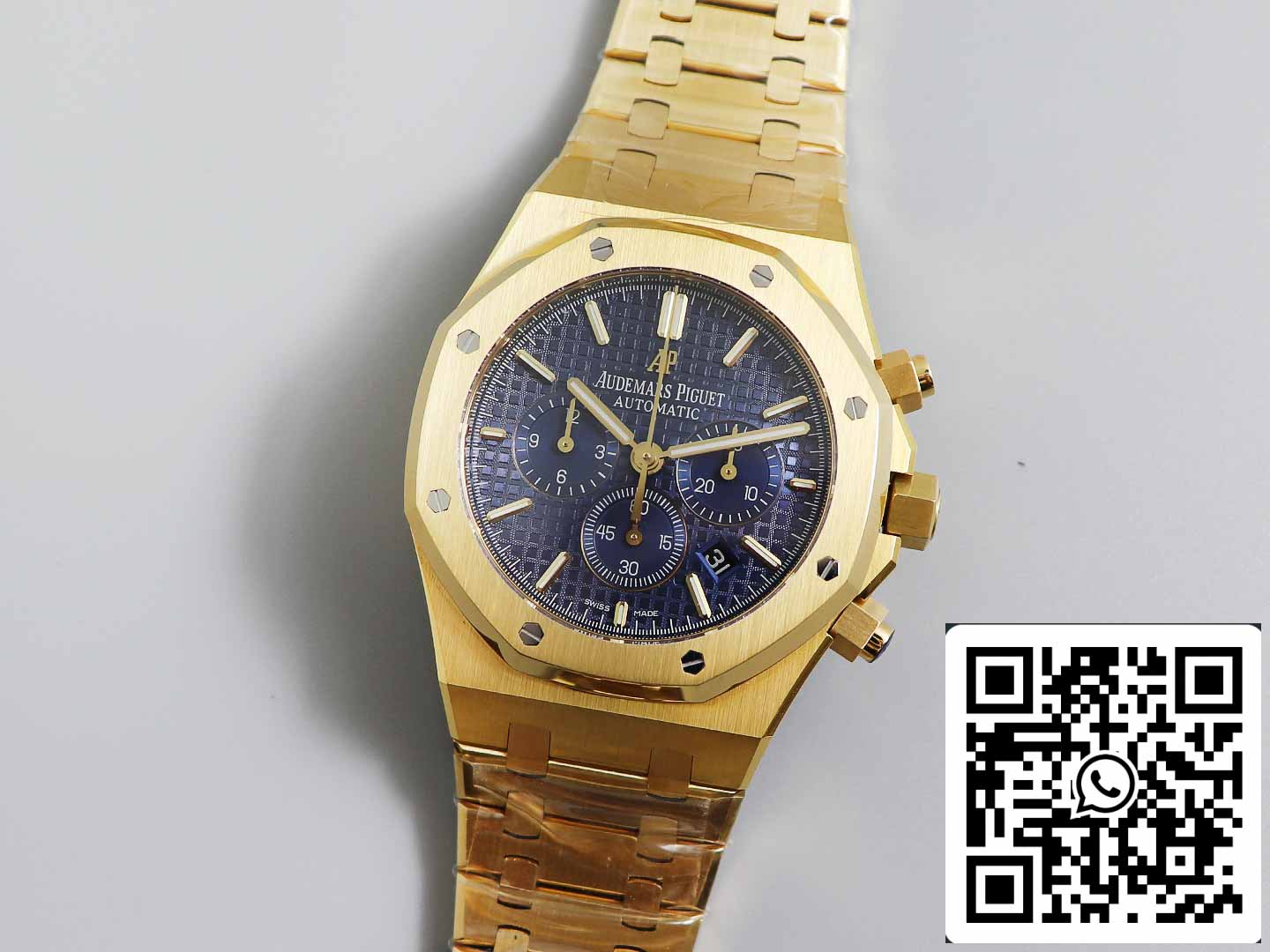 Audemars Piguet Royal Oak 26331  1:1 Best Edition OM Factory Blue Dial Yellow Gold Stainless Steel