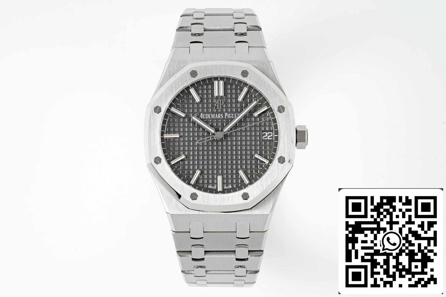 Audemars Piguet Royal Oak 15500ST.OO.1220ST.02 APS Factory V2 quadrante grigio e bianco