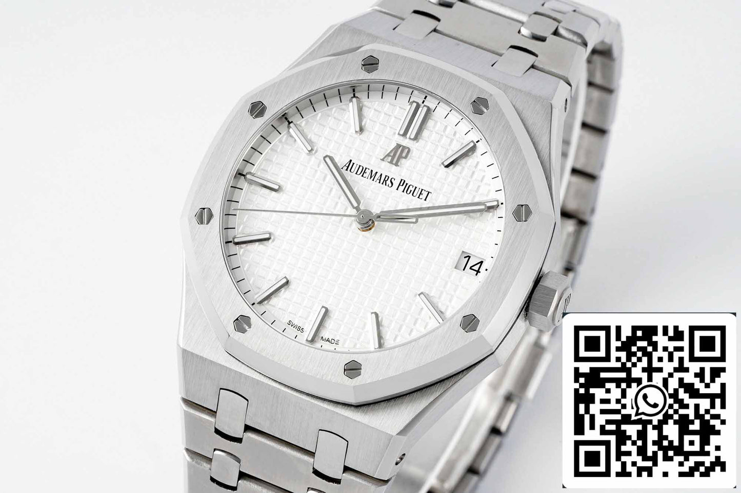 Audemars Piguet Royal Oak 15500ST.OO.1220ST.04 APS Factory V2 quadrante bianco