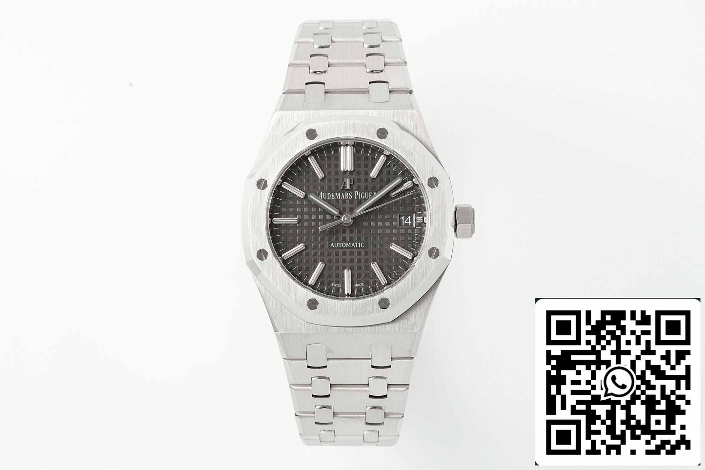 Audemars Piguet Royal Oak 15450ST.OO.1256ST.02 1:1 Best Edition APS Factory V3 quadrante grigio rutenio