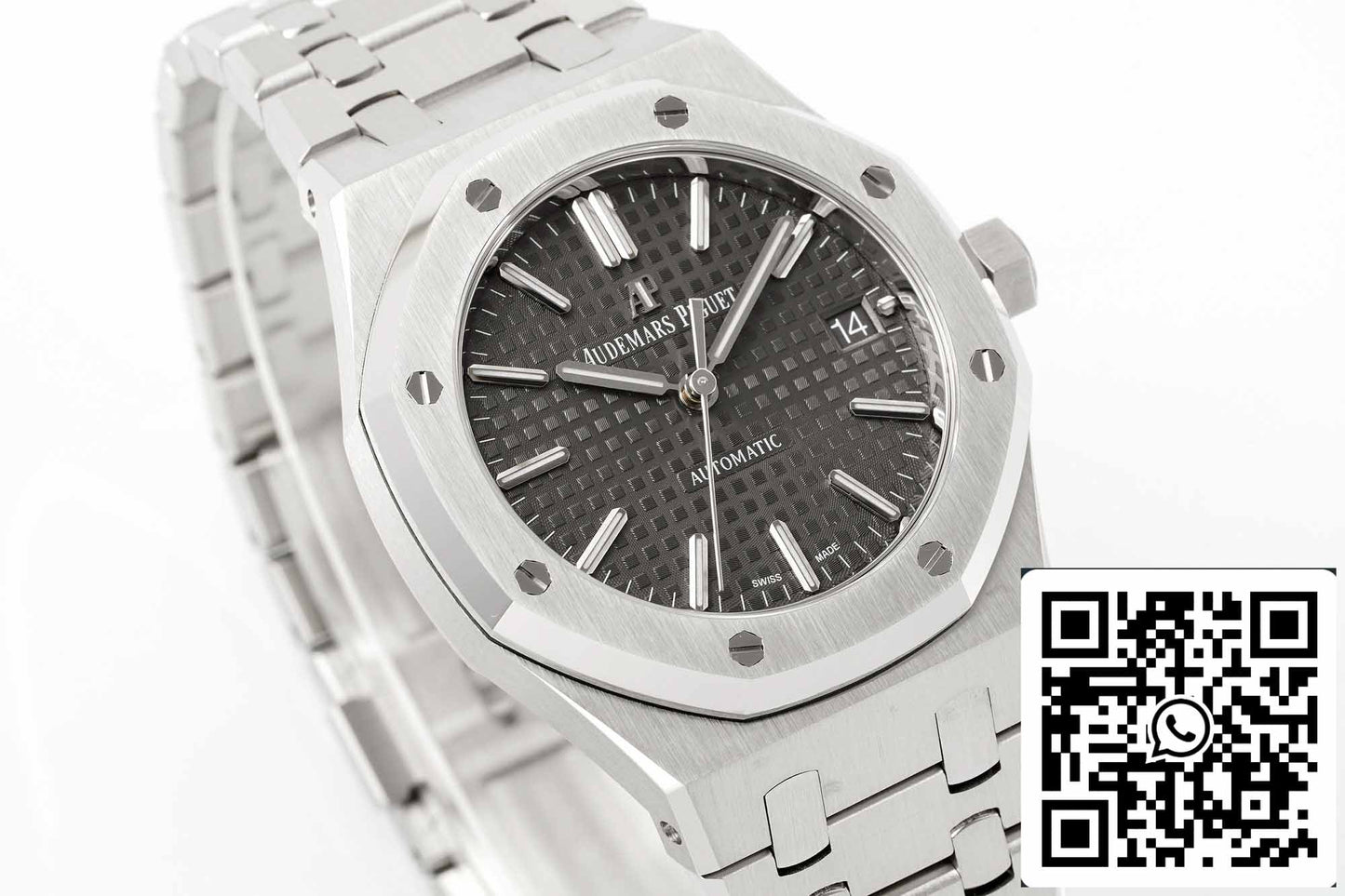 Audemars Piguet Royal Oak 15450ST.OO.1256ST.02 1:1 Best Edition APS Factory V3 quadrante grigio rutenio