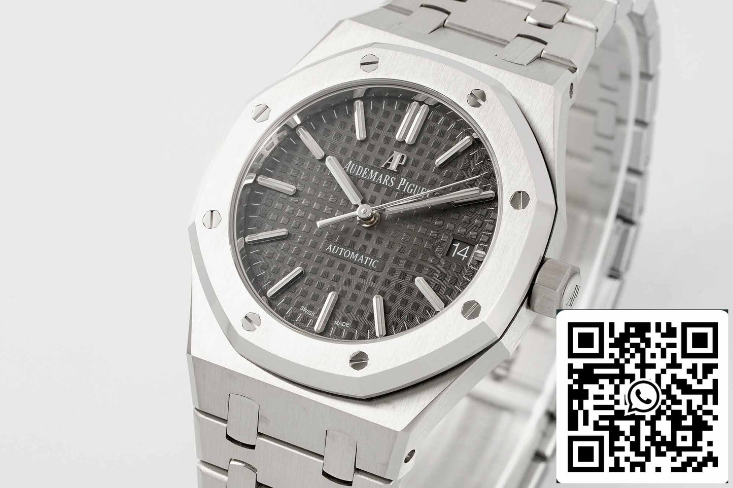 Audemars Piguet Royal Oak 15450ST.OO.1256ST.02 1:1 Best Edition APS Factory V3 quadrante grigio rutenio