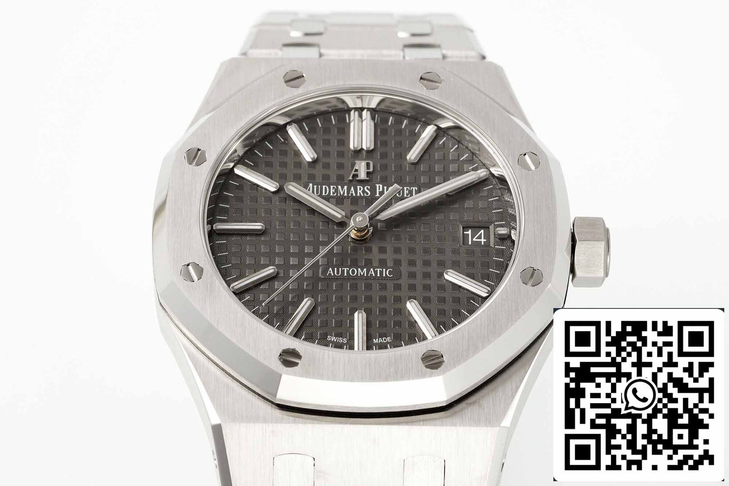 Audemars Piguet Royal Oak 15450ST.OO.1256ST.02 1:1 Best Edition APS Factory V3 quadrante grigio rutenio