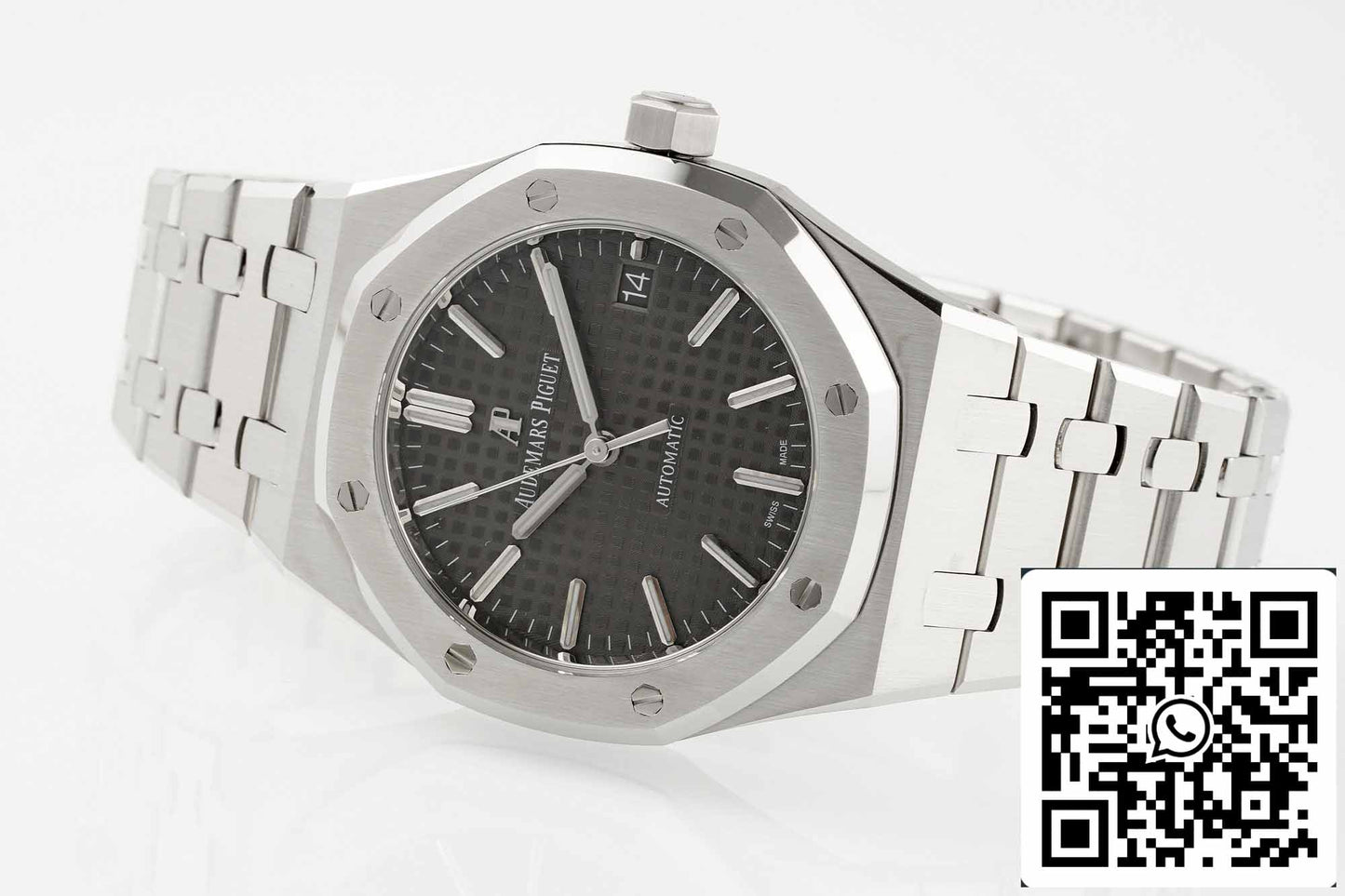 Audemars Piguet Royal Oak 15450ST.OO.1256ST.02 1:1 Best Edition APS Factory V3 quadrante grigio rutenio