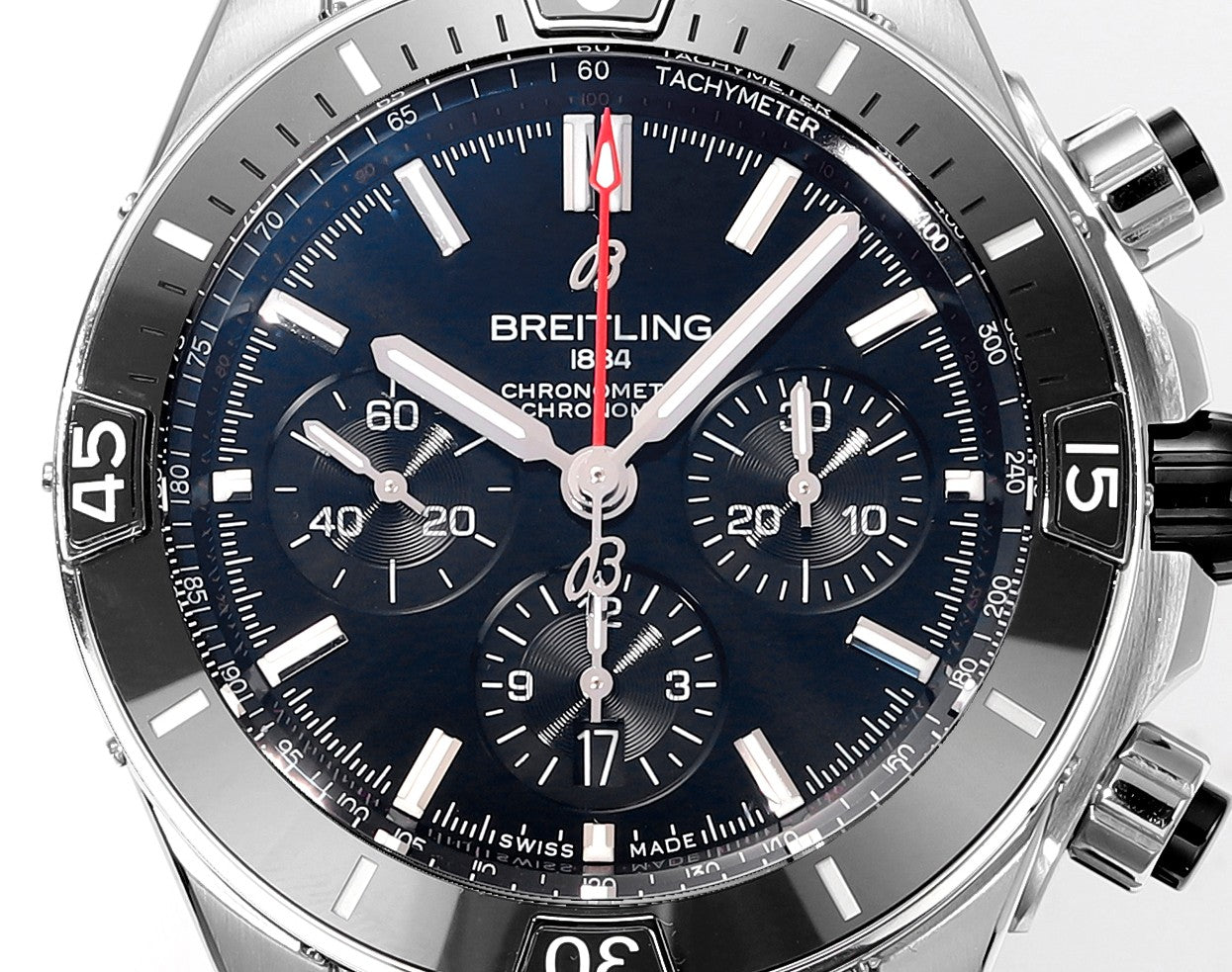 Breitling Super Chronomat B01 AB0136251B2S1 44 mm BLS Factory 1:1 Best Edition Esfera negra