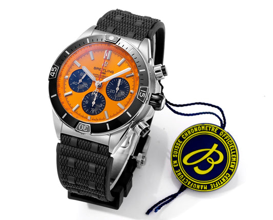 Breitling Super Chronomat B01 Esfera Naranja 44mm BLS Factory 1:1 Mejor Edición