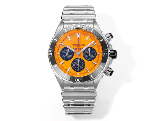 Breitling Super Chronomat B01 AB01364A1I1S1 44 mm BLS Factory 1:1 Best Edition Esfera naranja