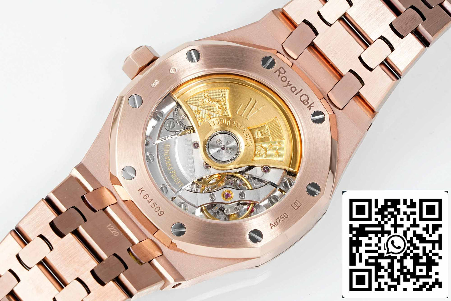 Audemars Piguet 15454 Frost Gold 1:1 best edition White dial Rose gold