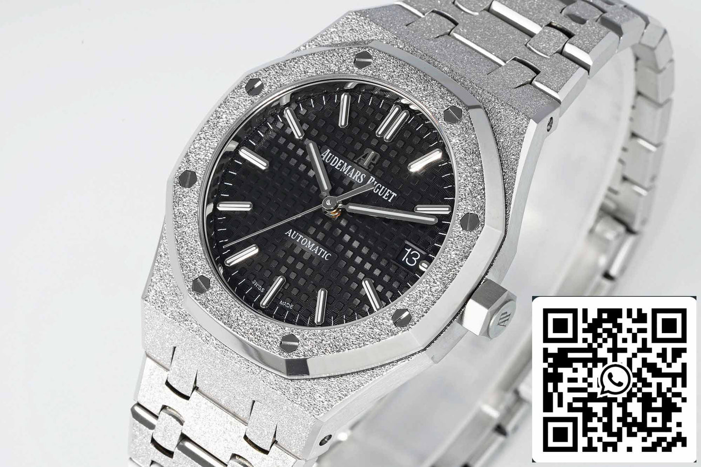 Audemars Piguet 15454 Frost Gold 1:1 best edition black dial