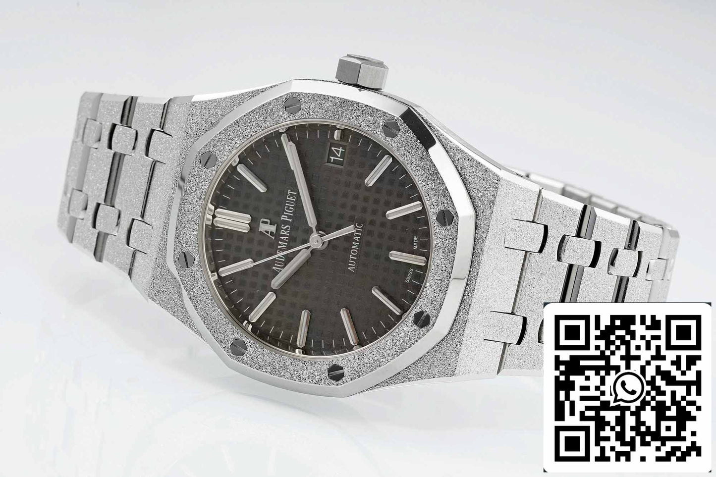 Audemars Piguet 15454 Frost Gold 1:1 best edition Grey dial