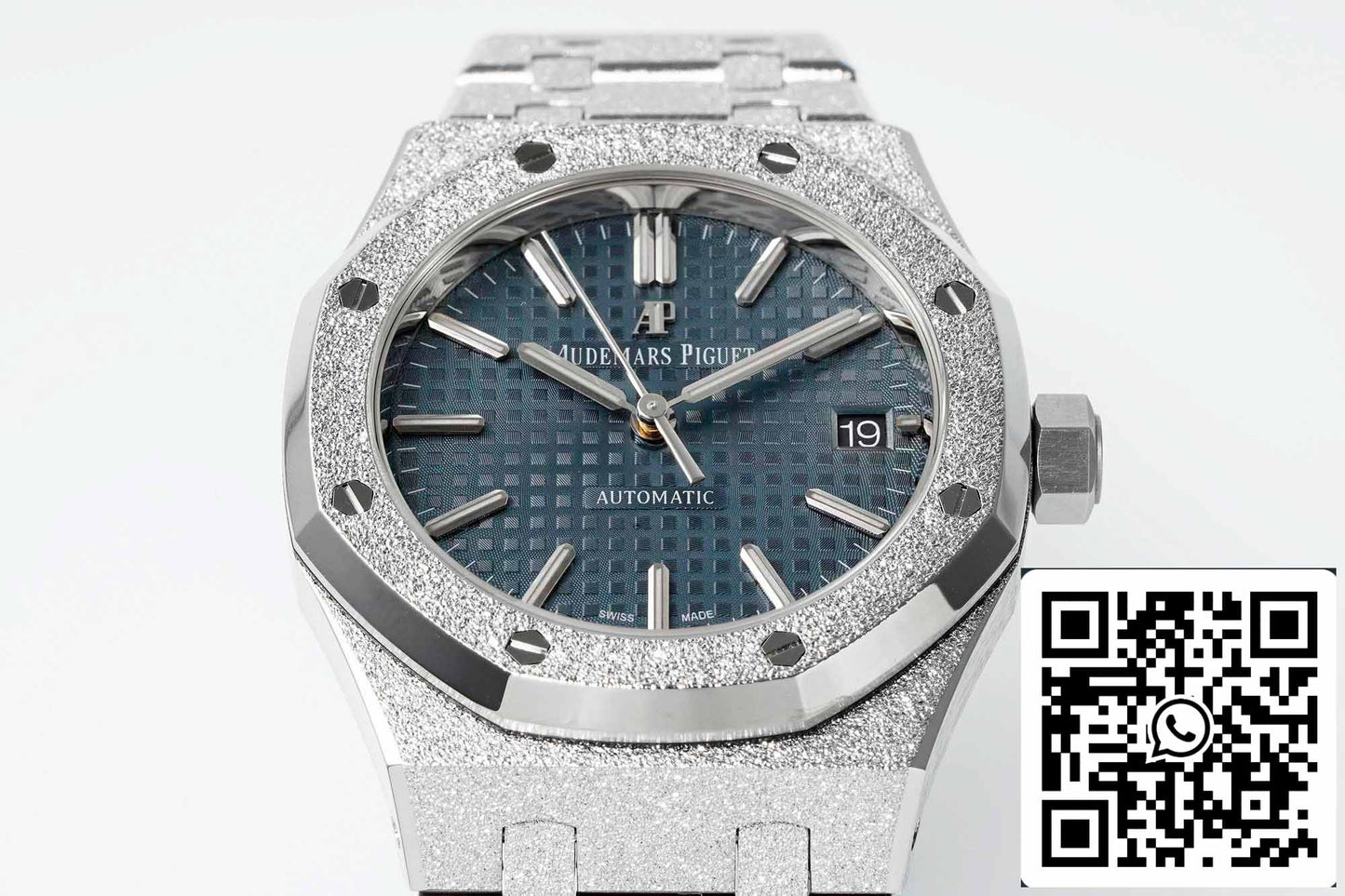 Audemars Piguet 15454 Frost Gold 1:1 mejor edición Esfera azul