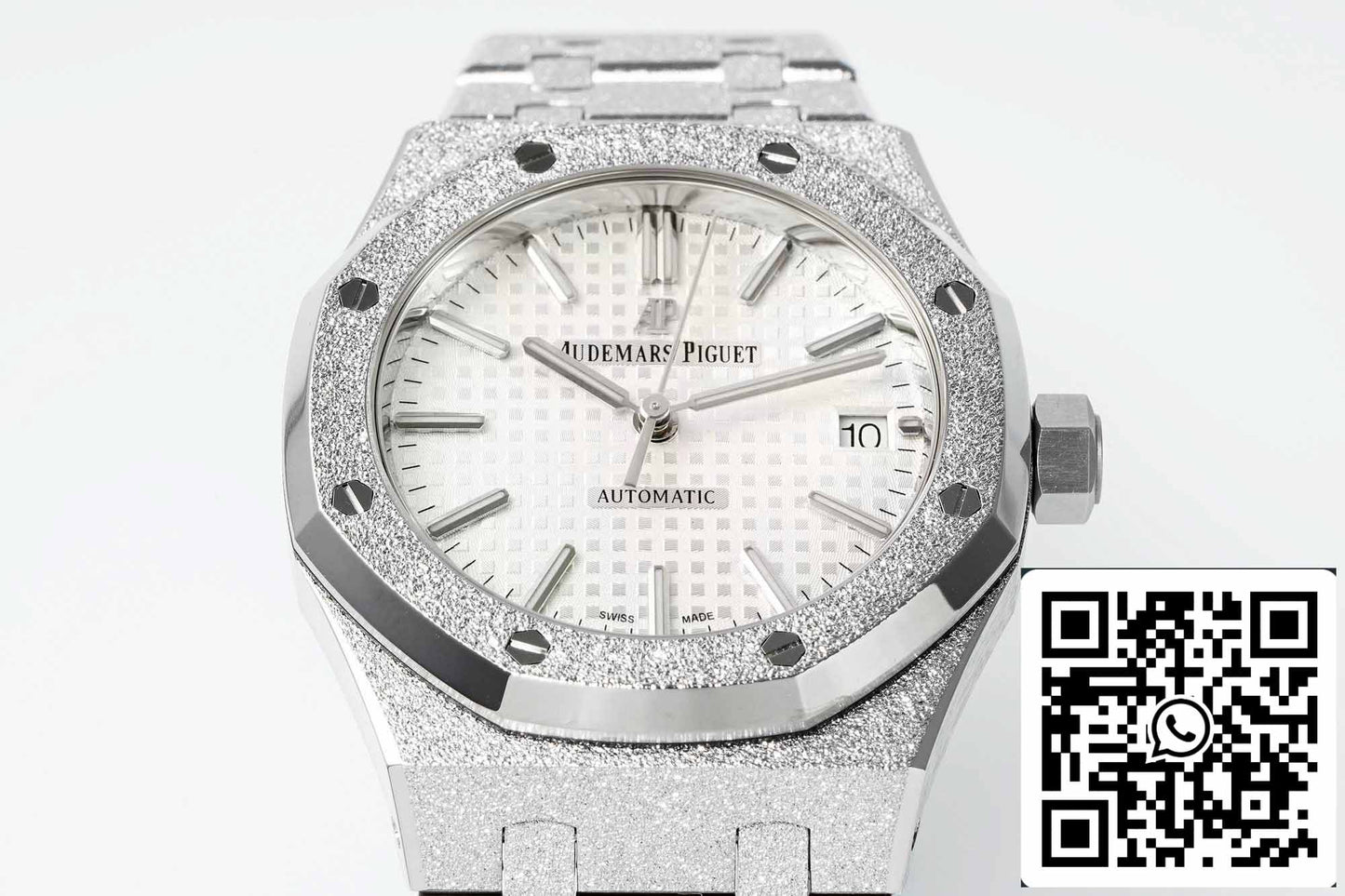 Audemars Piguet 15454 Frost Gold 1:1 mejor edición Esfera blanca