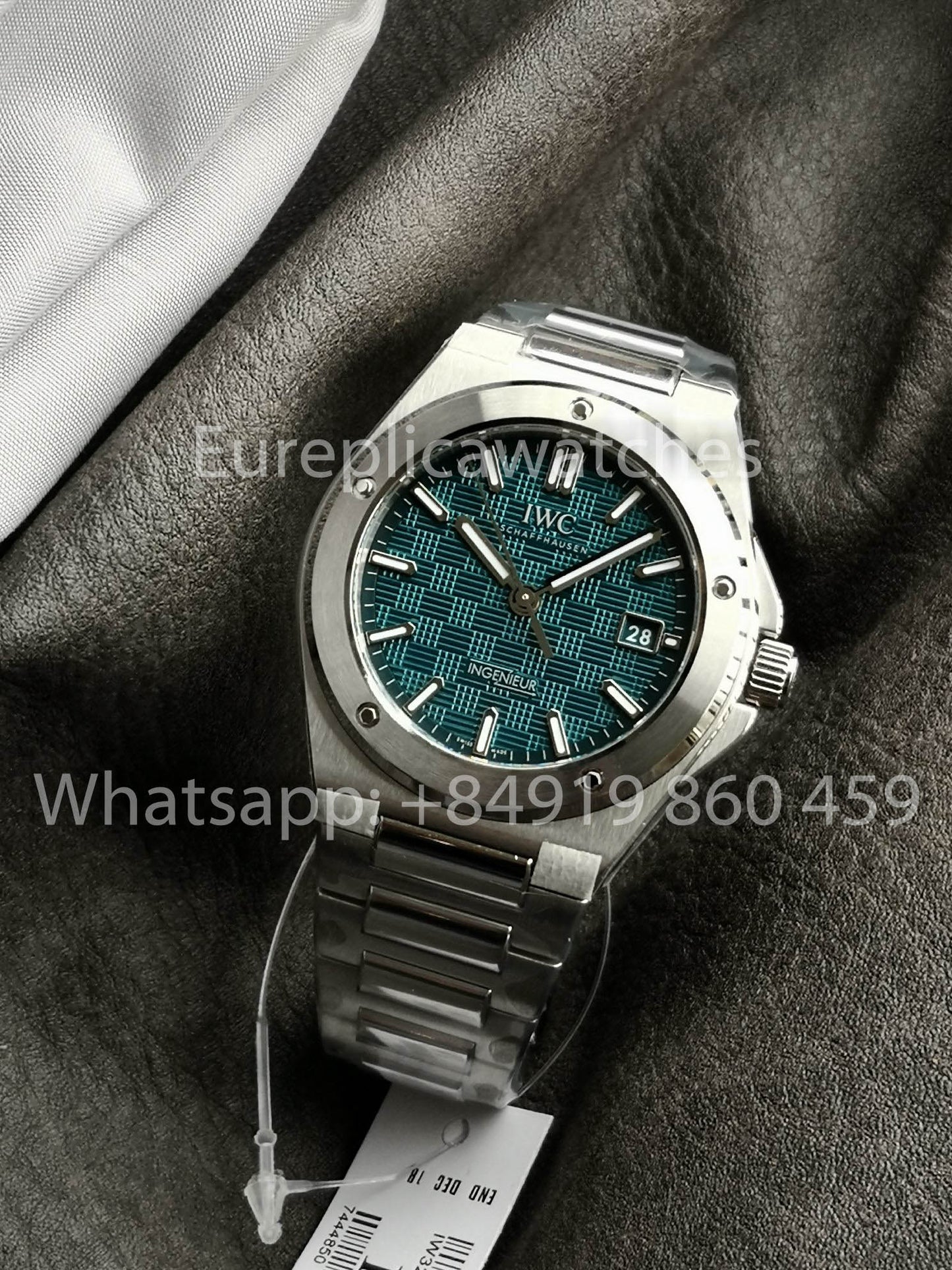 Orologio IWC Ingenieur Automatic IW328903 40mm 1:1 Miglior Clone V7 Quadrante Verde di Fabbrica