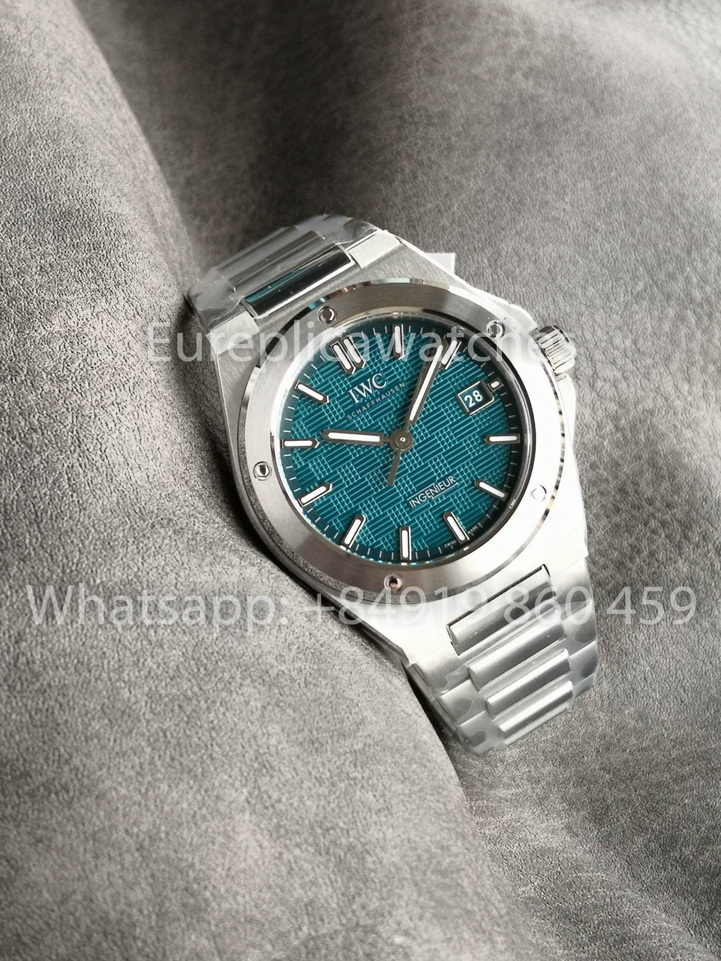 Orologio IWC Ingenieur Automatic IW328903 40mm 1:1 Miglior Clone V7 Quadrante Verde di Fabbrica