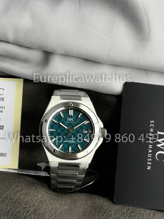 Orologio IWC Ingenieur Automatic IW328903 40mm 1:1 Miglior Clone V7 Quadrante Verde di Fabbrica