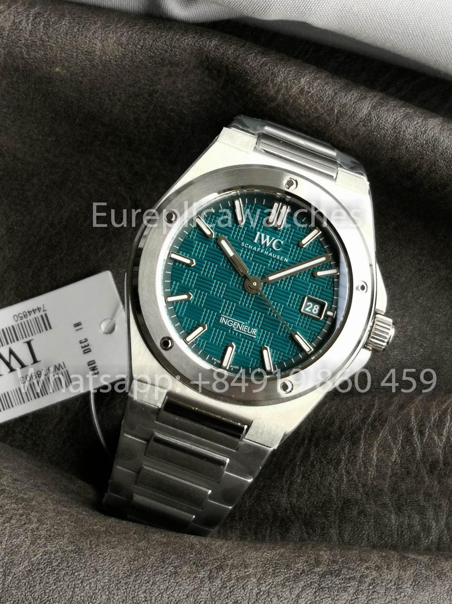 Orologio IWC Ingenieur Automatic IW328903 40mm 1:1 Miglior Clone V7 Quadrante Verde di Fabbrica