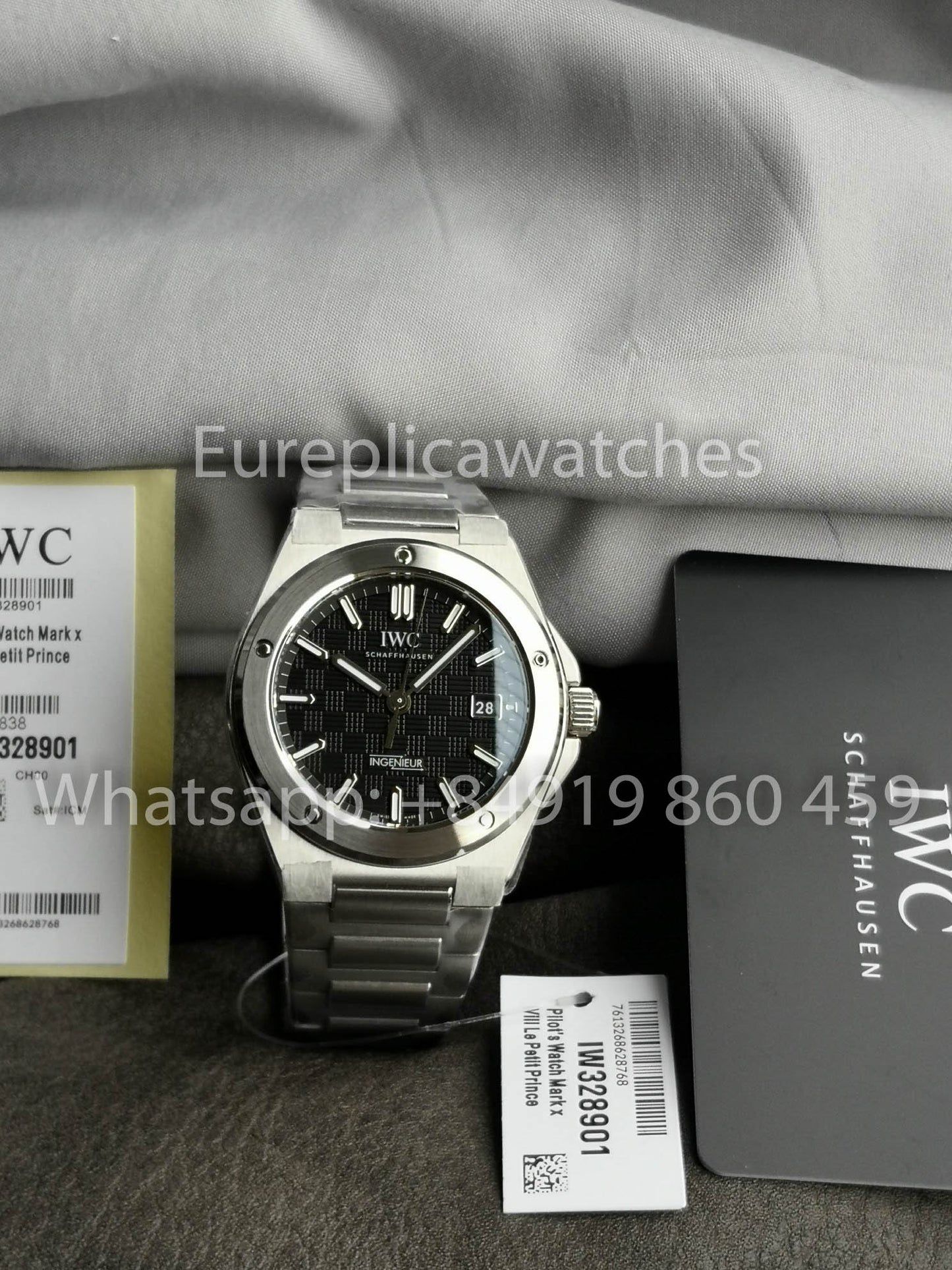 IWC Ingenieur Automatic IW328901 Watch 40mm 1:1 Best Clone V7 Factory Black Dial